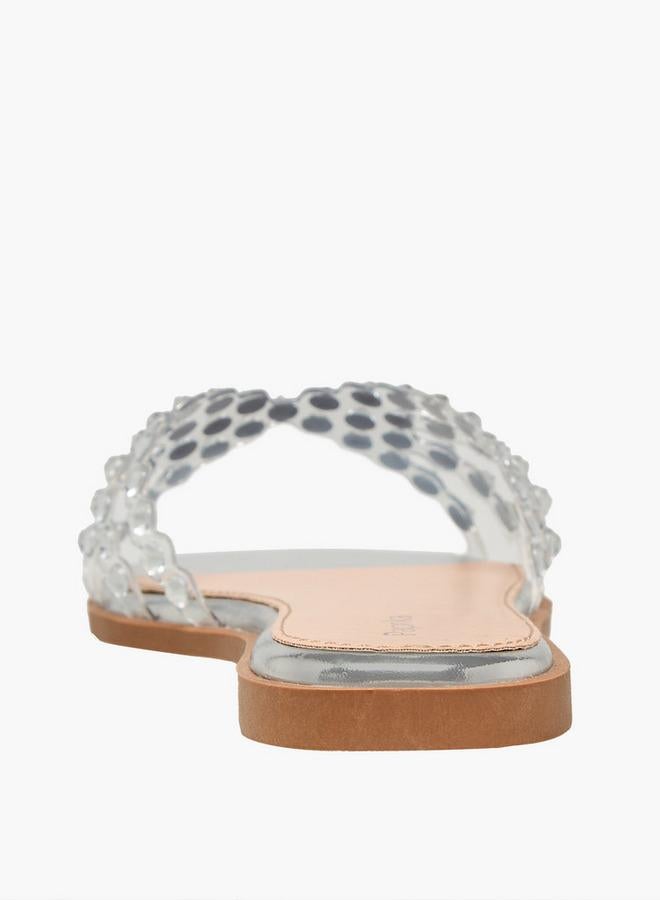 Paprika Women Embellished Flat Sandals Ramadan Collection - Image 5